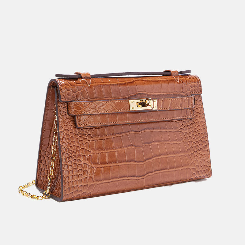 LOLA « MARRON CROCO »