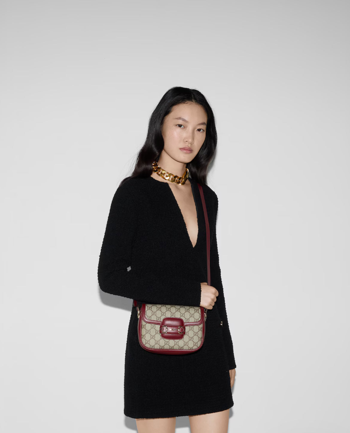 Sac à épaule Gucci Horsebit 1955 Soft petit format - #5