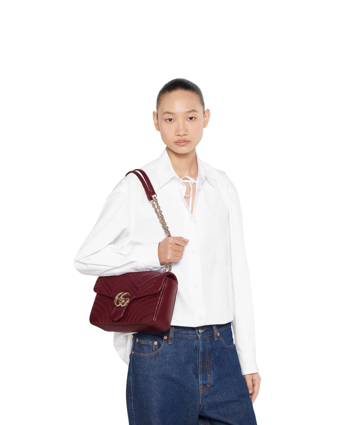 Sac à épaule grand format à motif GG Marmont - #1