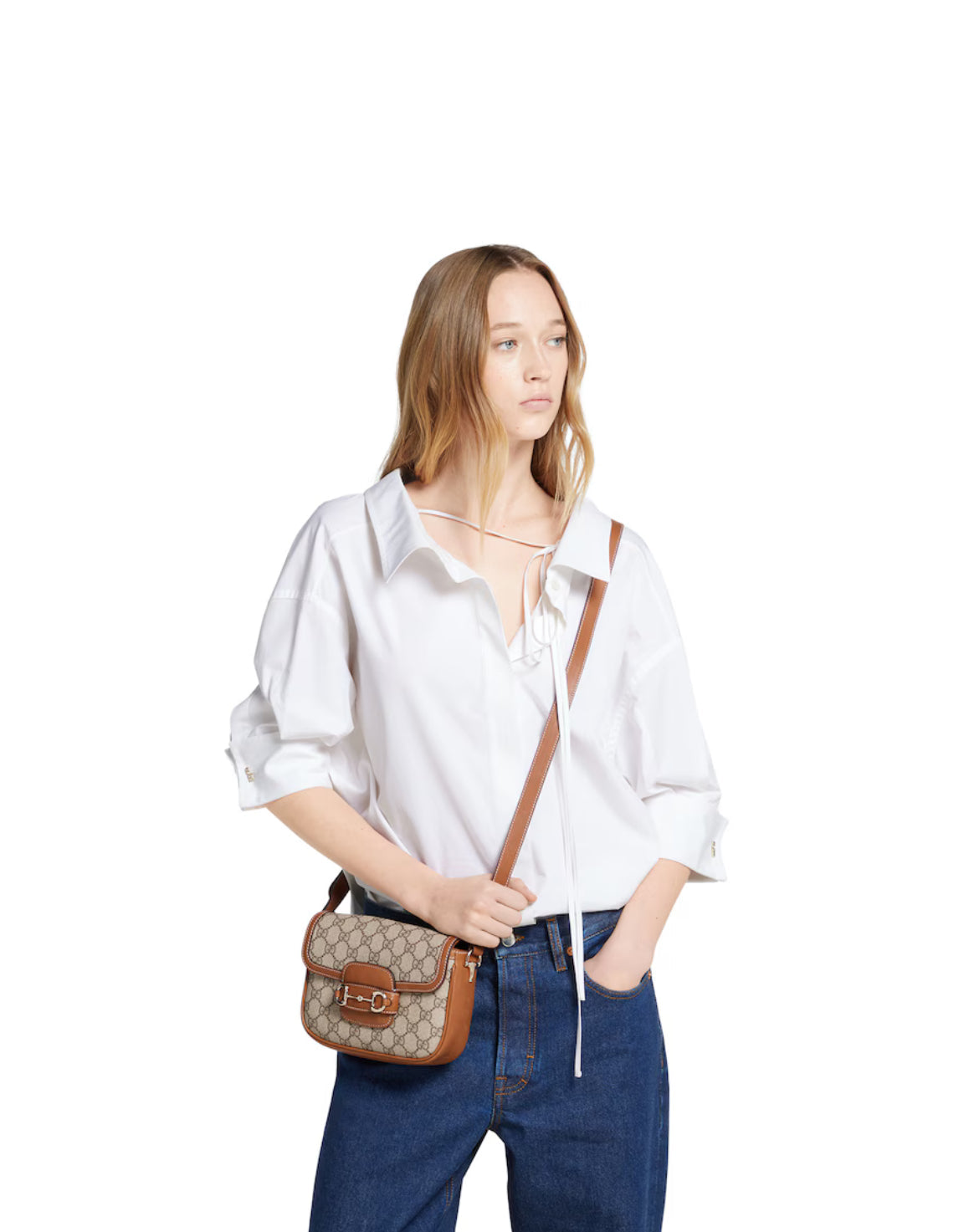 Sac à épaule Gucci Horsebit 1955 Soft petit format - #3