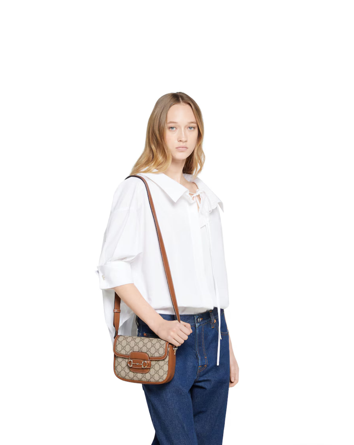 Sac à épaule Gucci Horsebit 1955 Soft petit format - #3