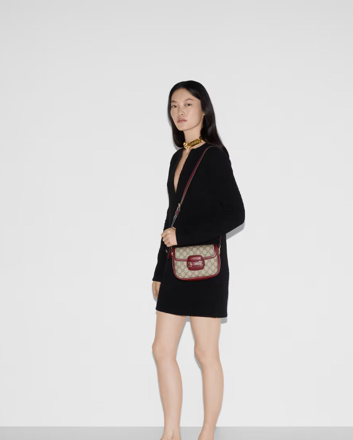 Sac à épaule Gucci Horsebit 1955 Soft petit format - #5