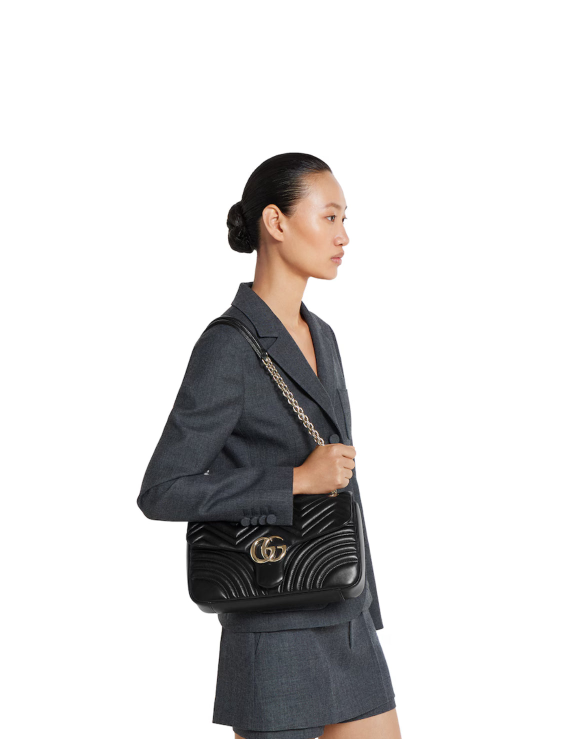 Sac à épaule grand format à motif GG Marmont - #2