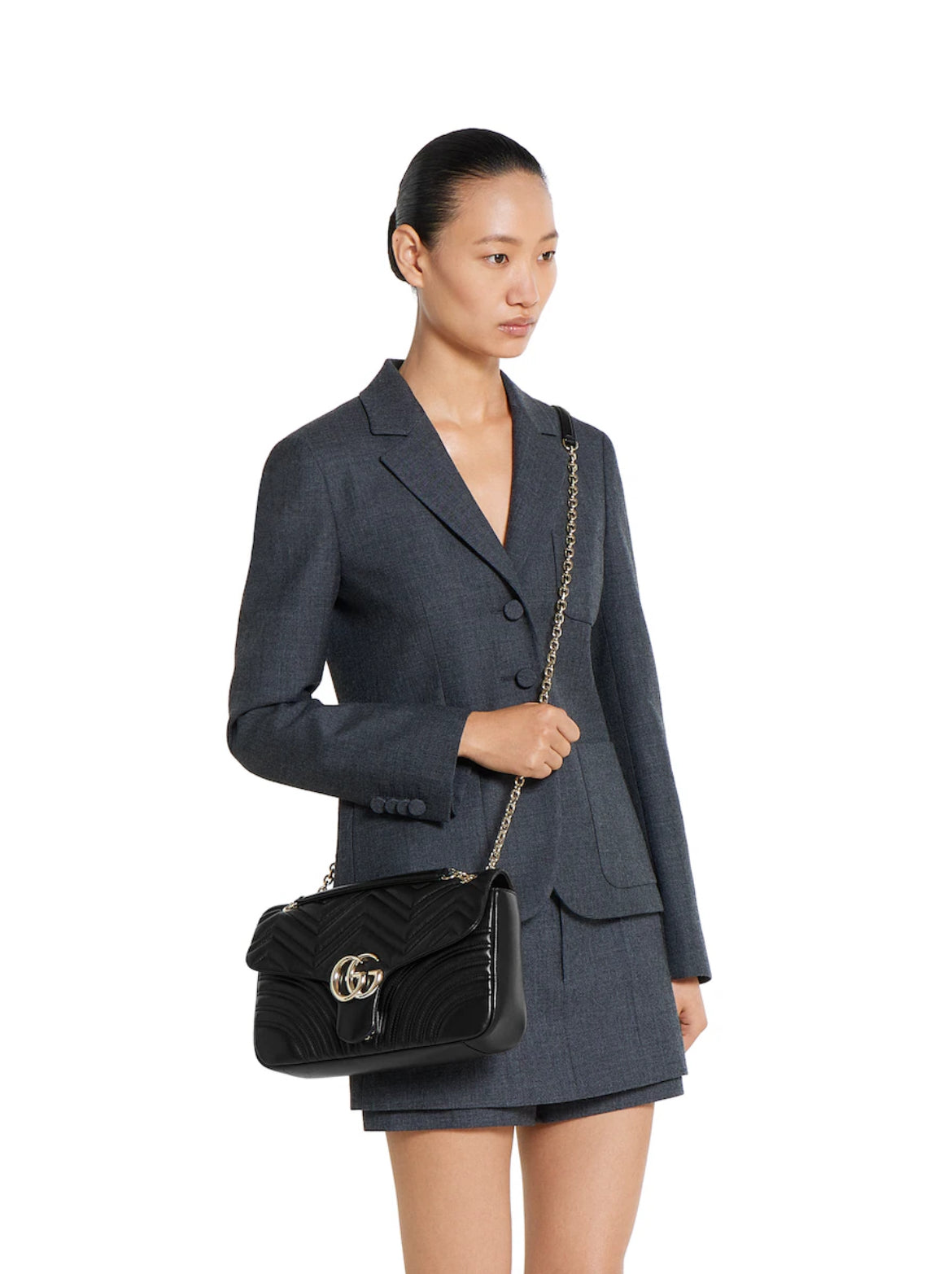 Sac à épaule grand format à motif GG Marmont - #2