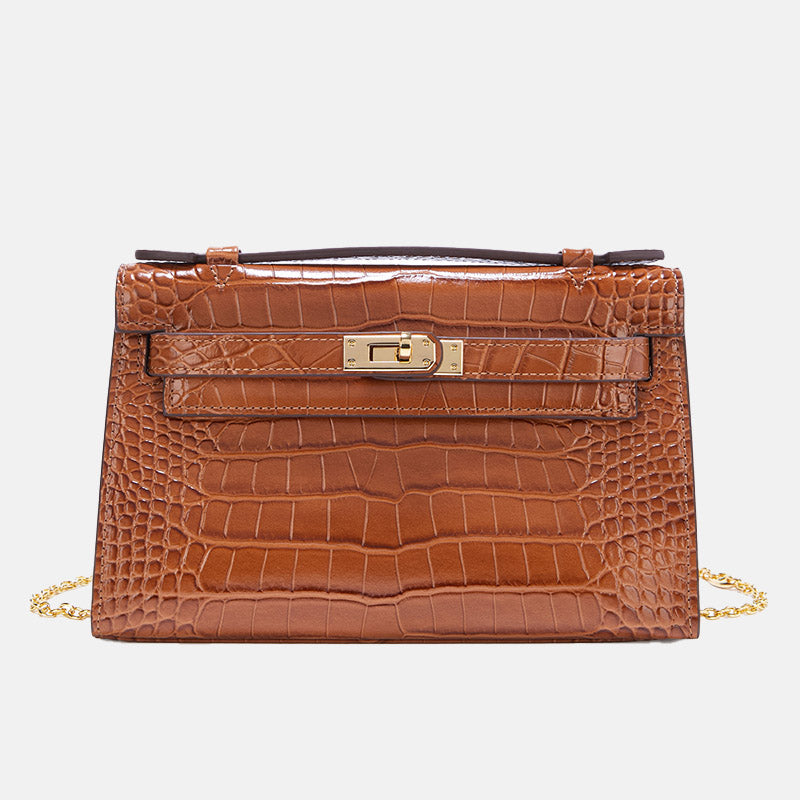 LOLA « MARRON CROCO »